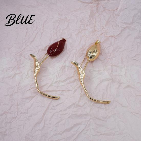 Handbag Charm Brooch Tulip Flower Metal Alloy Versatile Jacket Dress