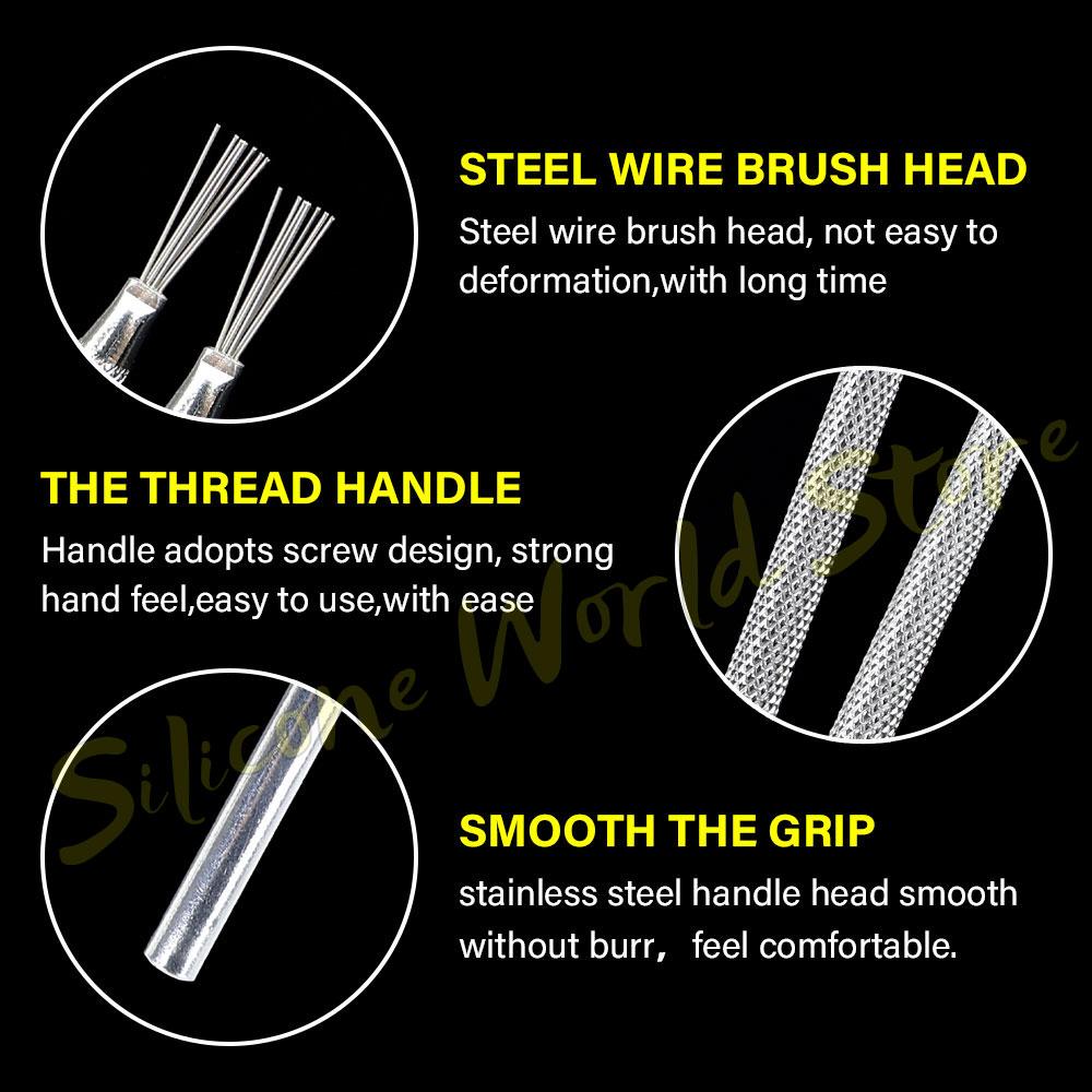 SW 7 Pin Feather Wire Texture Ceramics Tools Detail Needles Carving Knife Ceramic Brush DIY Clay Sculpting Modeling Pottery Tool