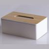 Tissue Box Table Napkin Rings Tissue Case Paper Box Container Bamboo Cover Solid Wood Storage Box Home Table Decoration