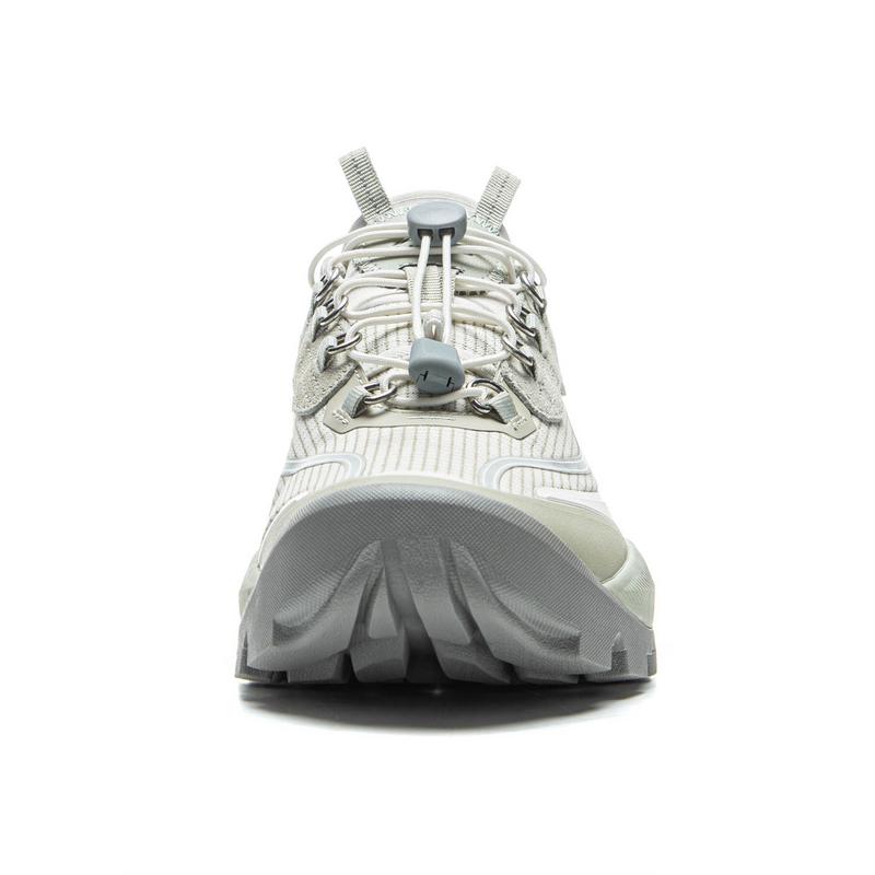 Li Ning Versatile Comfortable Non-Slip Wear-Resistant Low-Top Casual Shoes Women Casual Shoes Gray White AZGV084-2