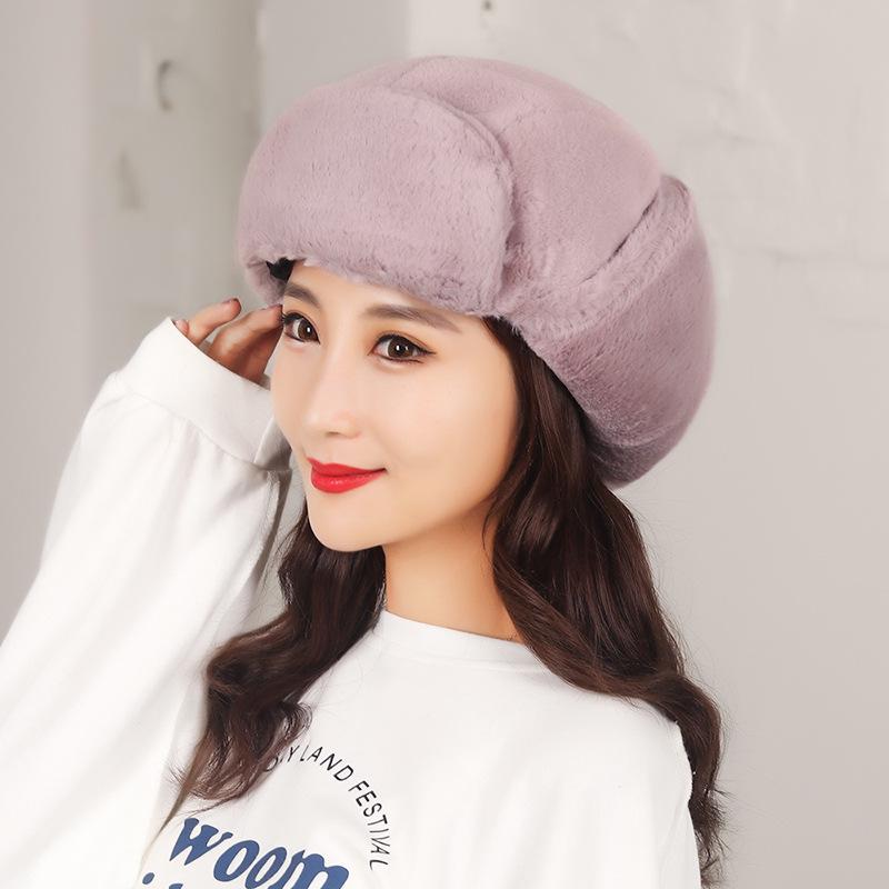 Unisexová zimní čepice s ochranou uší z umělé kožešiny - Větruodolná a hřejivá pro cyklistiku a cestování