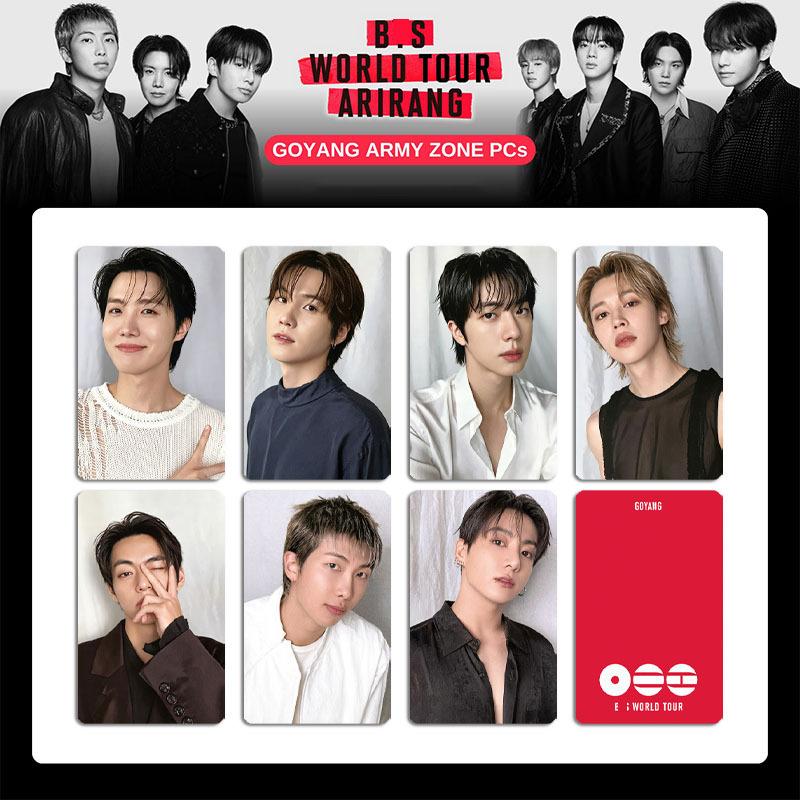 8 шт. BTS Arirang World Tour Фотокарточки Ломо Карточки K-pop Bangtan Boys Фотокарточки Участников для Коллекции Фанатов 1