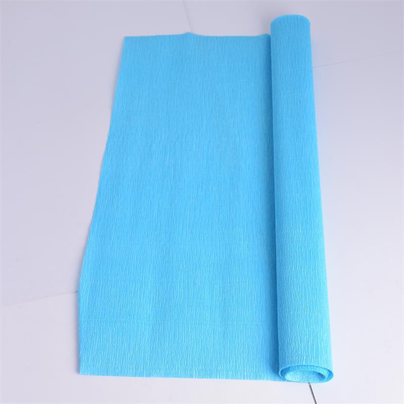 Thickened Colored Crepe Paper for DIY Flowers, Stretchable Ruffled Paper for Kindergarten Crafts