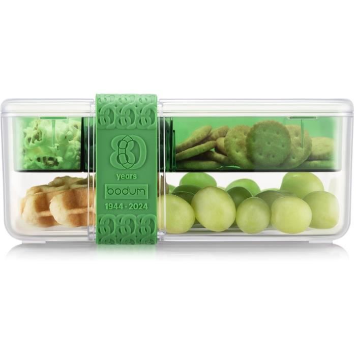Lunch box compartimentée - BODUM - Bistro - Couverts - Vert