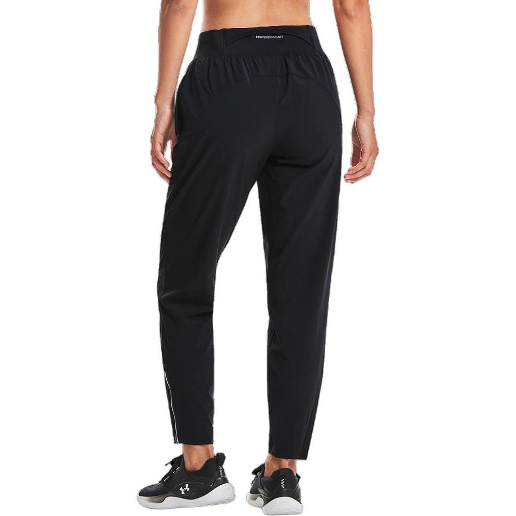 Under Armour Solid Color Logo Print Jogger Pants Women Bottoms Black 1377042-001