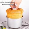 Round Middle Hole Chiffon Cake Toast Bread Pan Removable Bottom Hollow Chimney Mold Diy Baking Tools Bake Model Bread Box