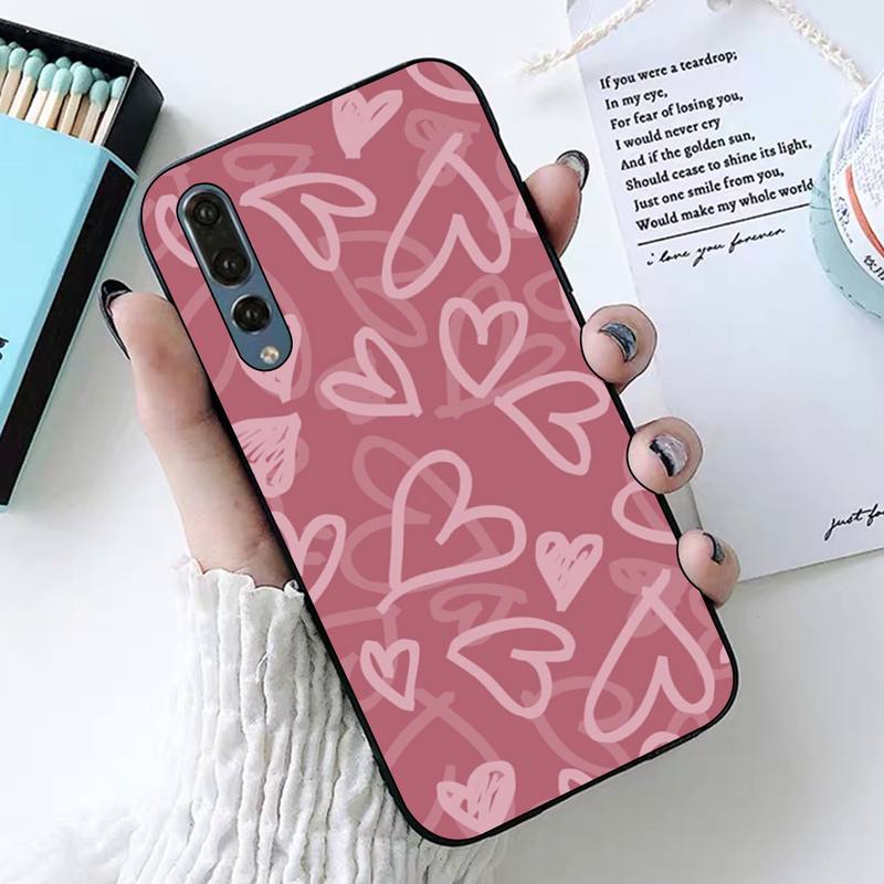 INS Mode Süße Liebe Herz Telefon Fall für Huawei P30 40 20 10 8 9 lite pro plus Psmart2019