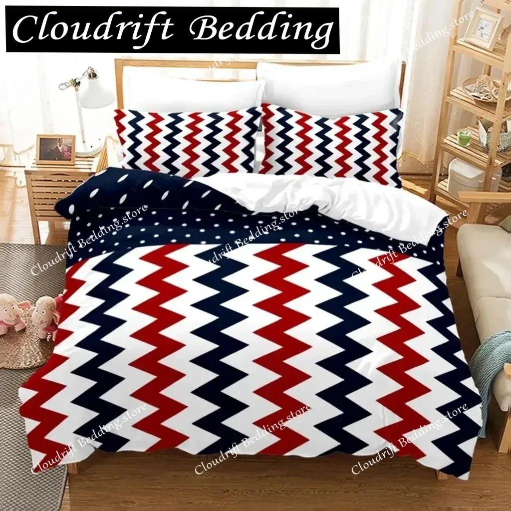 3D Print American Flag Duvet Cover Set Microfiber Decor Bedding Set Independence Day Freedom Theme Quilt Cover for Teens