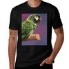 Yellow Collared Macaw TShirt Casual Basic Street Style TShirt