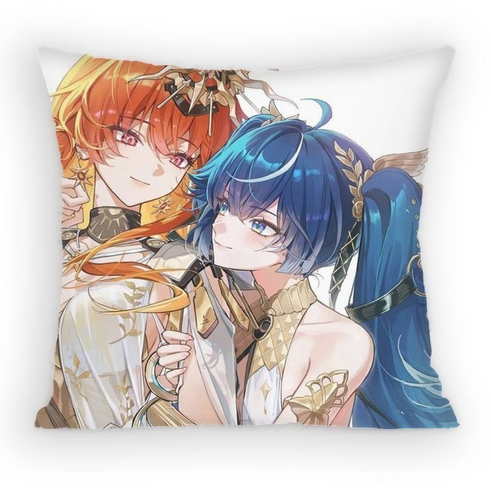 Open world Game Wuthering Waves Augusta Pillow Case Sofa Living Room for Bedroom car Headboard Cushion Square Cushion Nap Time