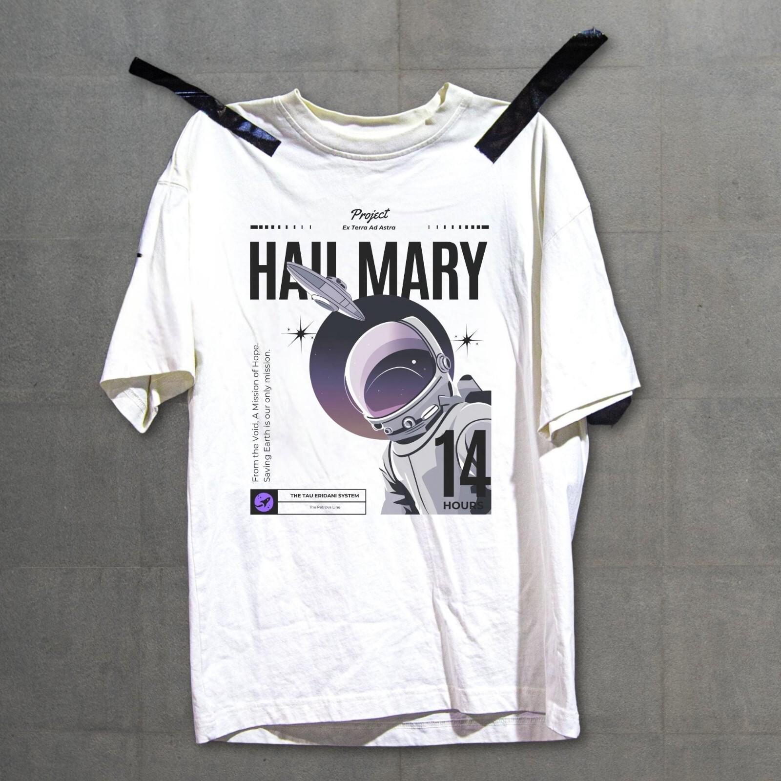 Project Hail Mary Unisex Shirt Science Fiction Gift T-Shirt for Space Fans S