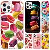 Macaron Ice Cream Cake Doughnut Phone Case for Iphone 17 Air 16 15 Plus 14 13 Mini 12 11 Pro Max 16E 7 8 SE 2020 Soft Funda Prin