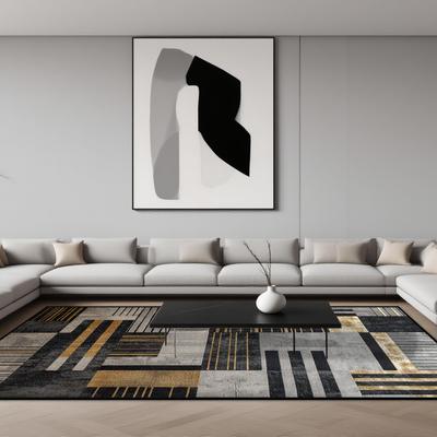 Modern Geometric Carpets for Living Room Bedroom Light Luxury Decoration Carpet Cloakroom Balcony Floor Mats Home Sofa Area Rugs
