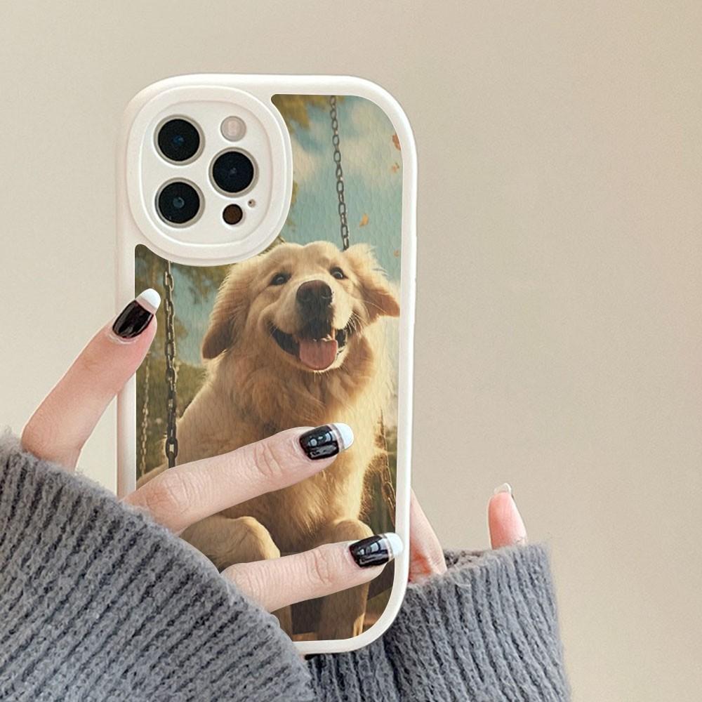 Schattige Labrador Hond Telefoonhoesje Hard Leer Voor iPhone 14 13 12 Mini 11 14 Pro Max Xs X Xr 7 8 Plus Fundas