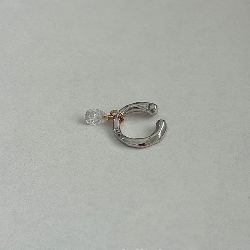 

Элегантный бант, капля воды, циркон, серьга-кафф с обручем для женщин