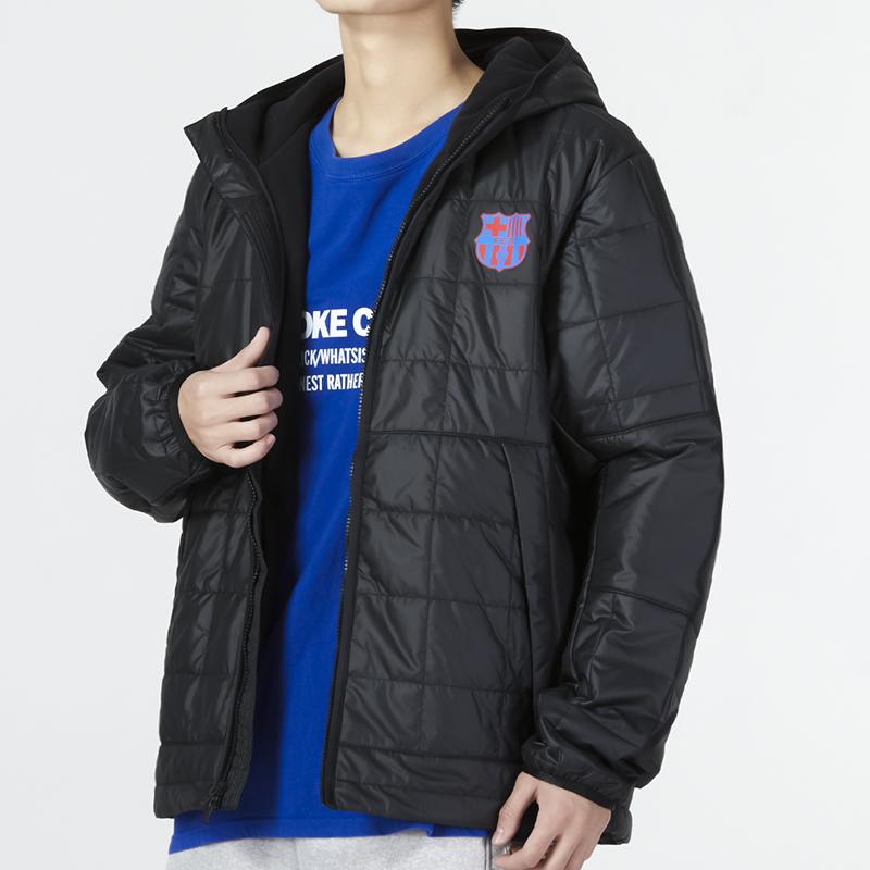 Nike Sports Casual Warm Cotton Jacket Men Jacket Black DN3151-010