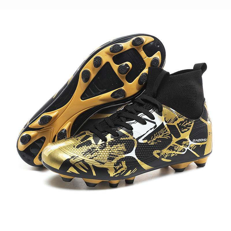 Size Older Children's Game 46 High Top 32 Nails Football Shoes Spikes Primary and Secondary School Students Youth Training Broken Sneakers