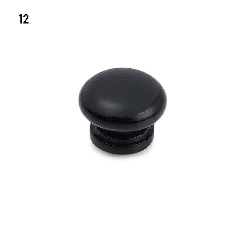 Wooden Retro Cabinet Dresser Drawer Knobs Single Hole Cupboard Handle with Screw Wardrobe Pulls Handle Furniture Hardware