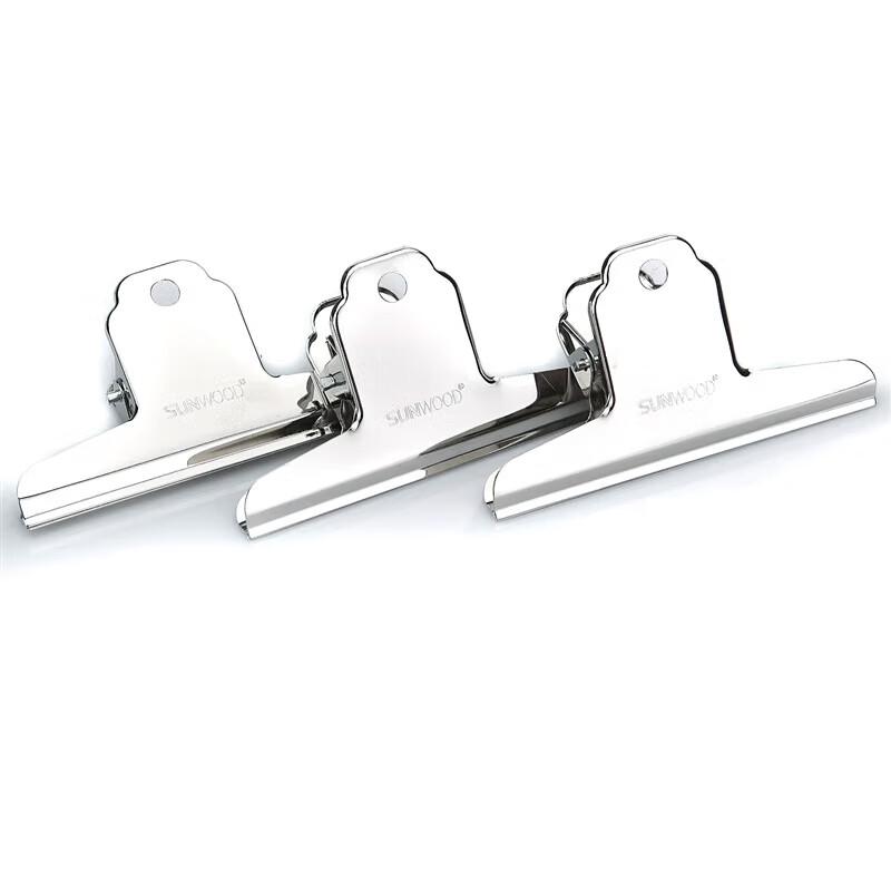 SUNWOOD 102mm Metal Bulldog Clips, 30-Pack