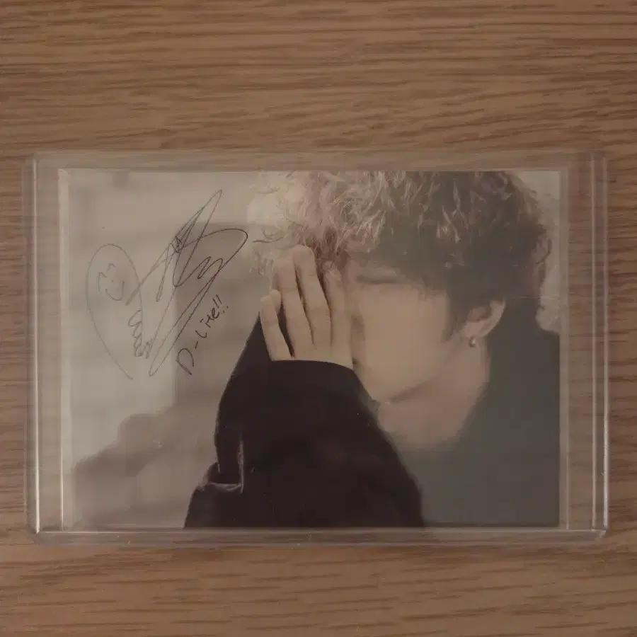 BIGBANG GD G-Dragon Taeyang Daesung BIGBANG World Tour 2015-2016 Made in Japan Daesung Autographed Postcard