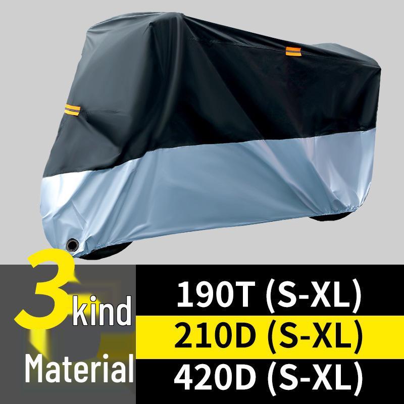Universal Motorcycle Sunshade and Waterproof Dustproof Cover Set