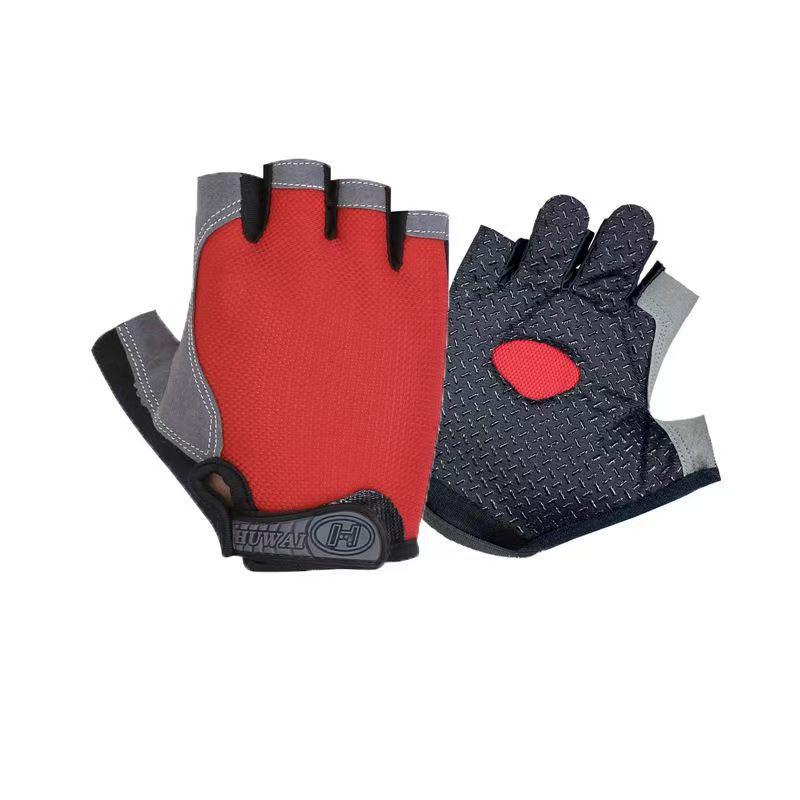 Unisex Non-Slip Half-Finger Workout Gloves - Ideal for Pull-ups, Cycling, and Preventing Calluses