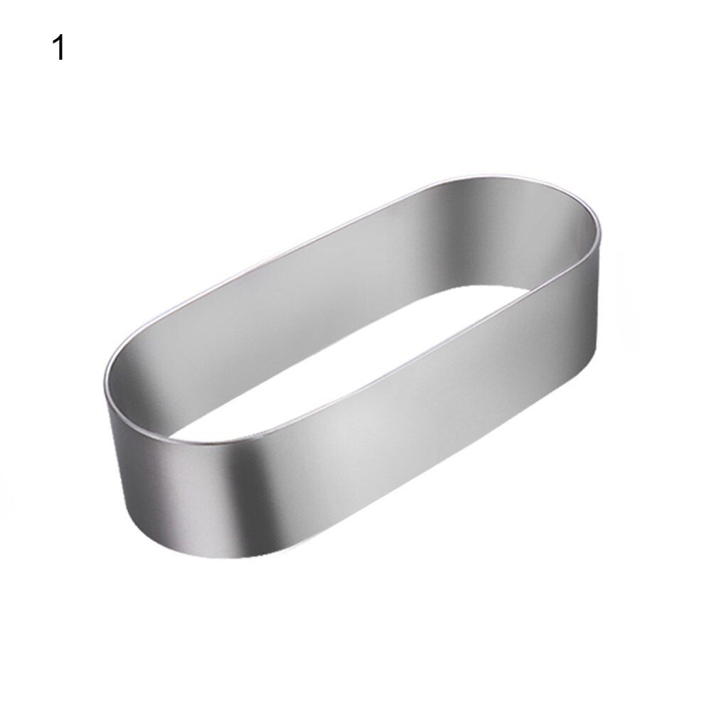 Stainless Steel Dessert Oval Tiramisu Mold Mousse Ring Cake Mold Cookie Cutter