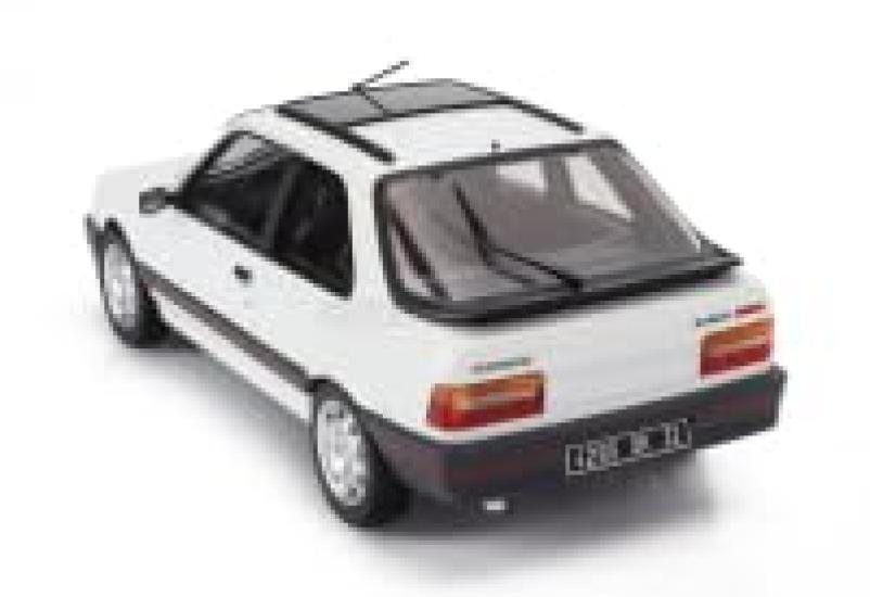Norev Scale Peugeot 309 GTi 1988 White Finished Product 1/18