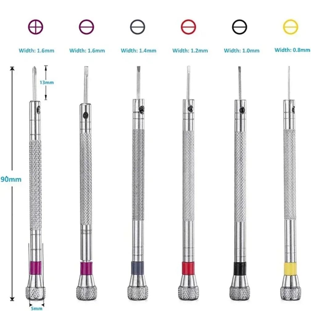 0.8-1.6mm Steel Screwdriver Is a Portable Watch Disassembly Tool Used for Watch Maintenance