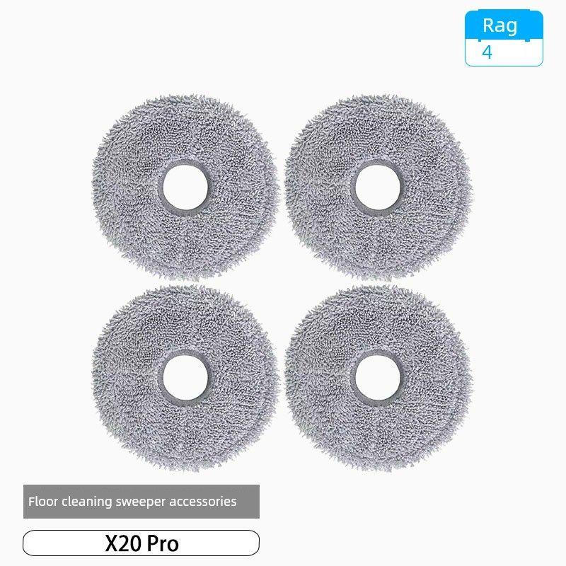 Accessories for Xiaomi Sweeping and Mopping Robot X20 Pro: Side Brush, Filter, Cleaning Cloth, Dust Bag, Cleaning Fluid, Consumables