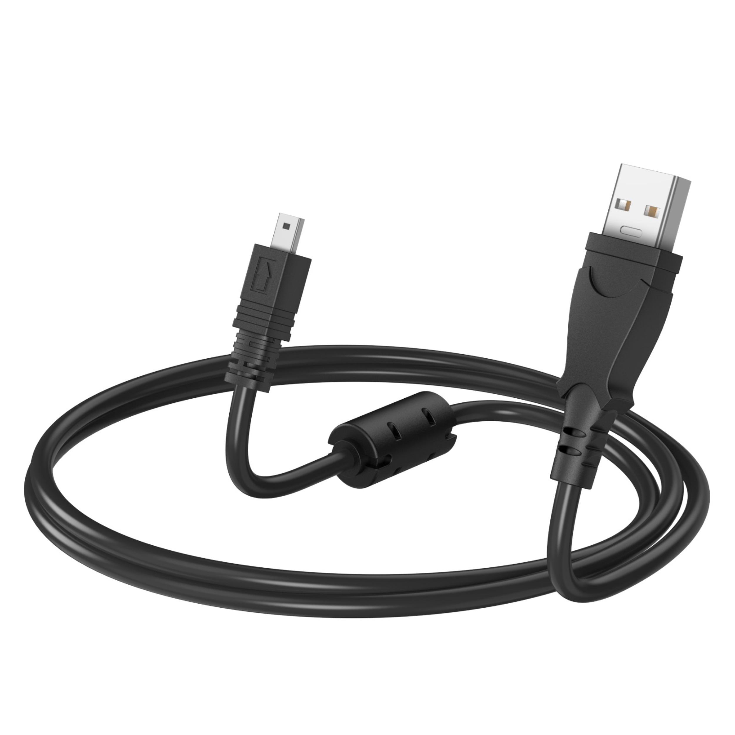 USB Data Cable For Nikon D750 D3200 D3300 D5000 P1 P50 P60 P300 P5100 L1 L2 L3 L110 L310 S01 S4 S9 S10 S70 S100 S210 S640 Camera 1m чёрный