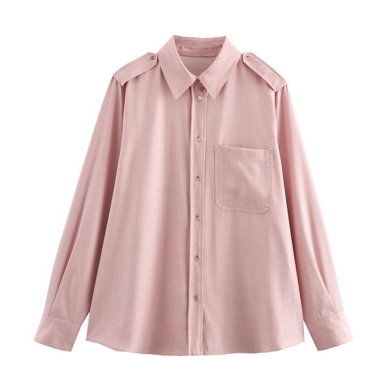 

TAOP&ZA Женская повседневная рубашка и брюки прямого кроя с деталями в виде карманов, весна/лето L