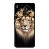 For  Iphon 14 Luxury Phone Case Apple Iphone14 Pro Pro Max Plus Black TPU Soft Cover Silicone Shield Animal Lions Tiger Bunper