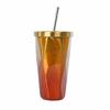 500ml Double Wall 304 Stainless Steel Coffee Bottle With Straw To Go Cold Beer Cup With Tumbler