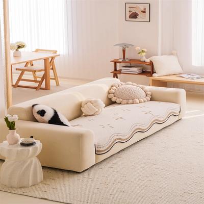 Plüsch-Sofa-Kissen Hase Neu Herbst und Winter Ein Ganzes Rutschfestes Bezugstoffbezug-Set