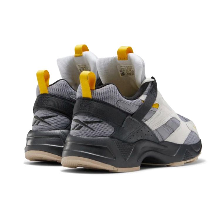 Reebok Aztrek 96 Adventure Fabric Casual Retro Cushioning Low-Top Lifestyle Shoes Unisex sneaker Gray Black EG8916