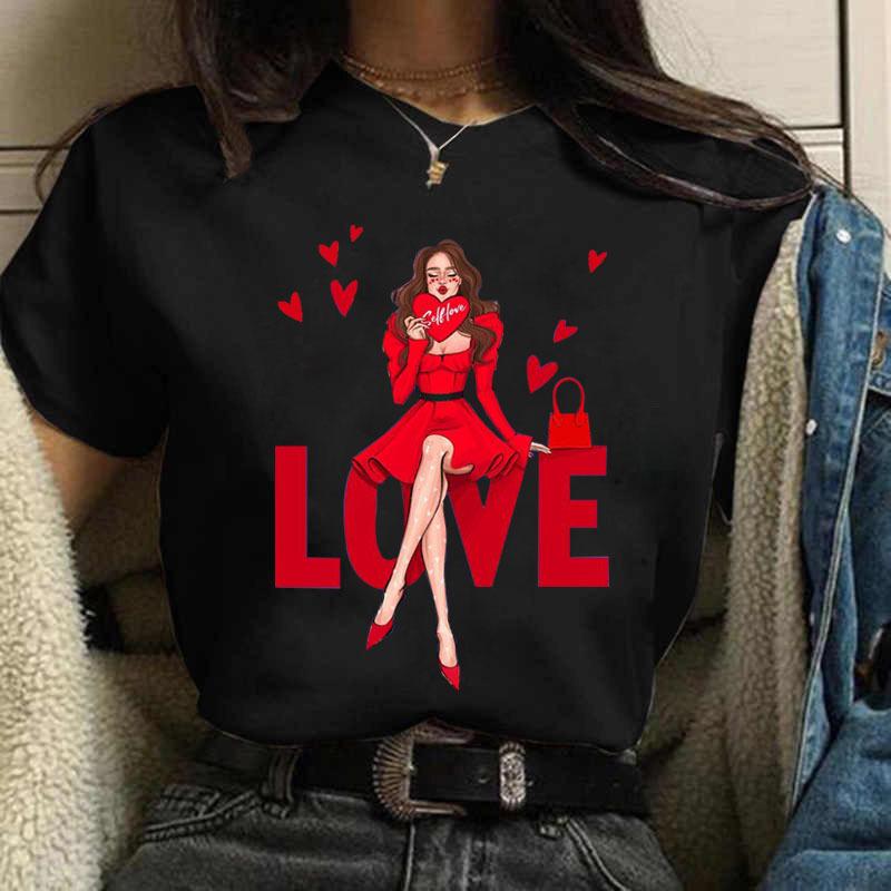 Summer Fashion City Girls Simple T-shirt Trend Women's Fashion White Short-sleeved Women's T-shirt Harajuku