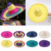 Colorful Wide Brim Mexican Party Hat Sombrero Sun Hat Summer Straw Hats  Men