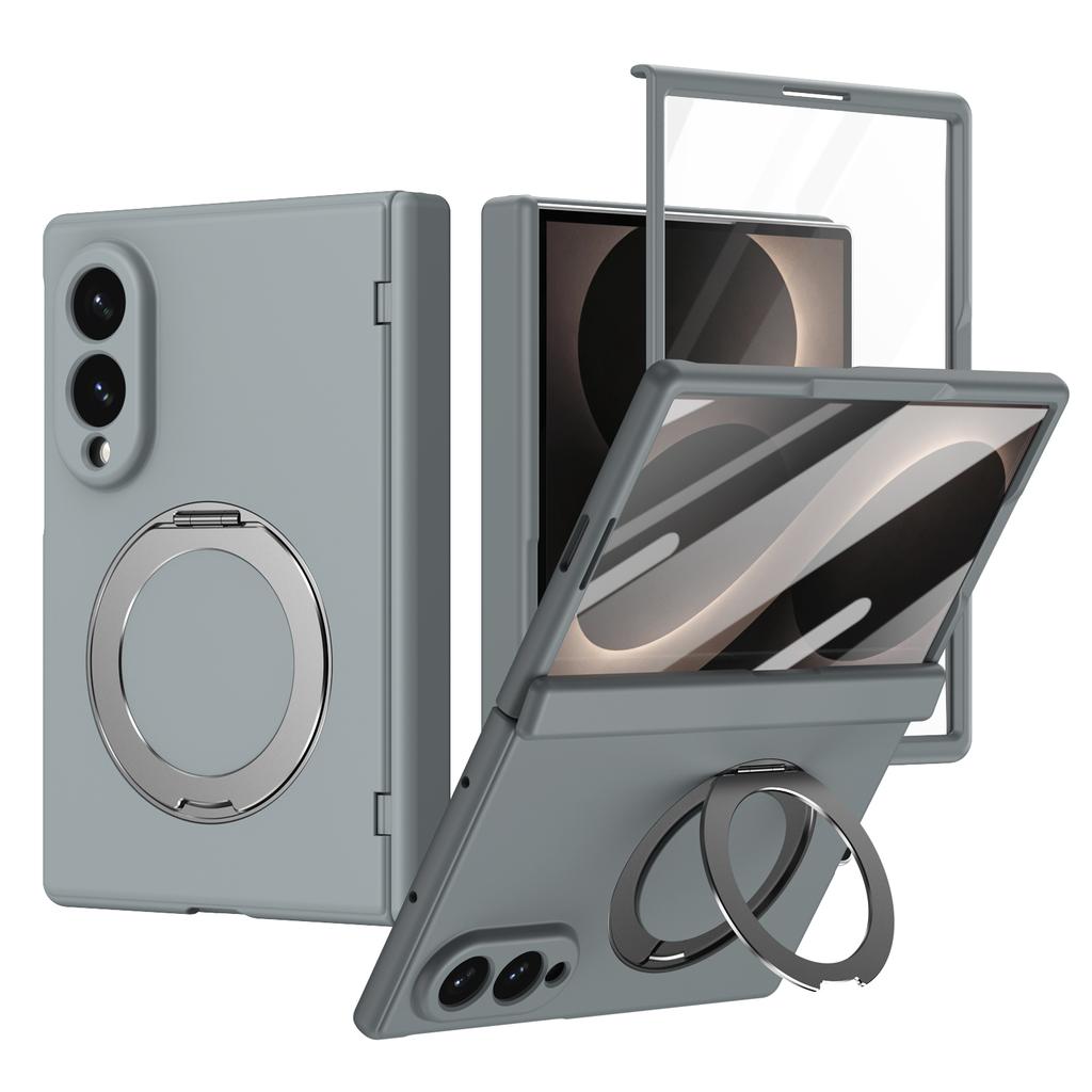 Magnetischer 360-Grad-Drehständer Scharnierschutz Harte PC-Hülle Für Samsung Galaxy Z Fold 8 Ultra 7 6 5 Vollständige Handyhülle Glasfolie