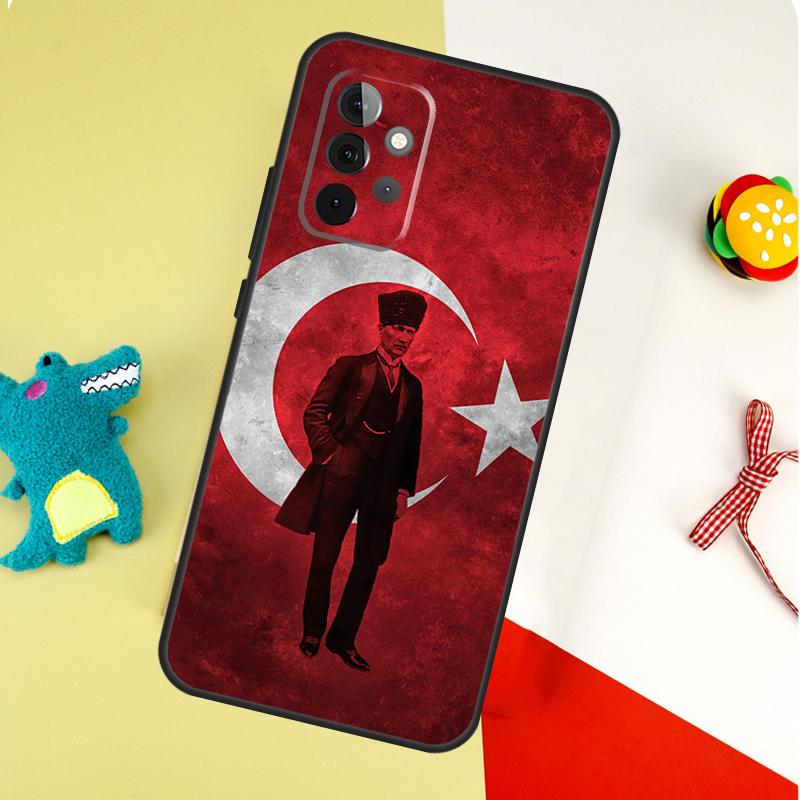 Turkei Turkey Ataturk Flag For Samsung Galaxy A22 A32 A52 A54 A34 A14 A55 A35 A15 A53 A33 A13 A05 A06 A16 Phone Case