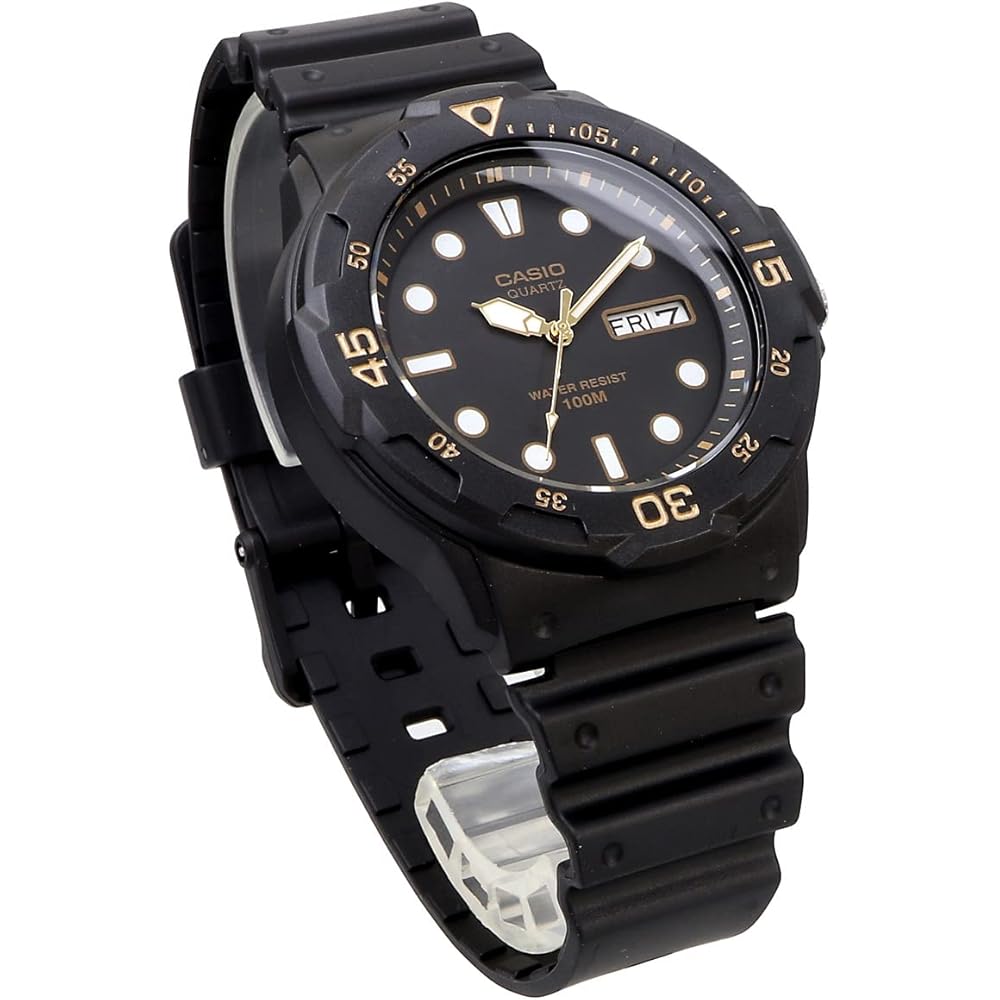 Casio Standard MRW-200H-1EV Quartz Men's Watch Black Gold Overseas Model