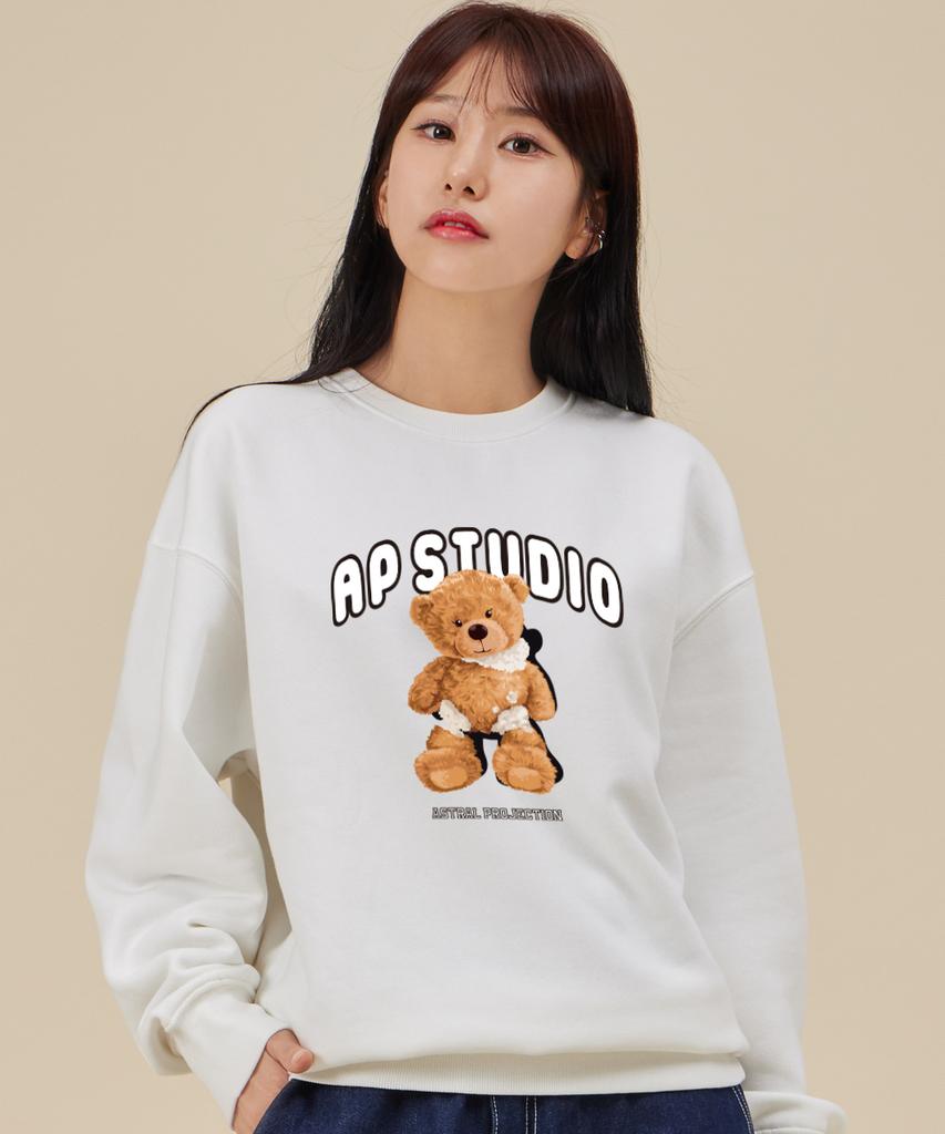 ASTRAL PROJECTION Baby Beardoll Loose Fit Sweatshirt_White