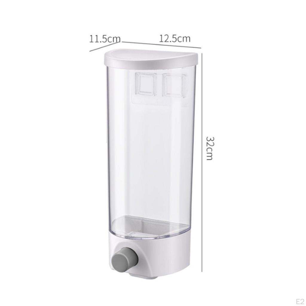 Wall Mounted Grain Dispenser Airtight Seal Dry Food DampnessResistant Press