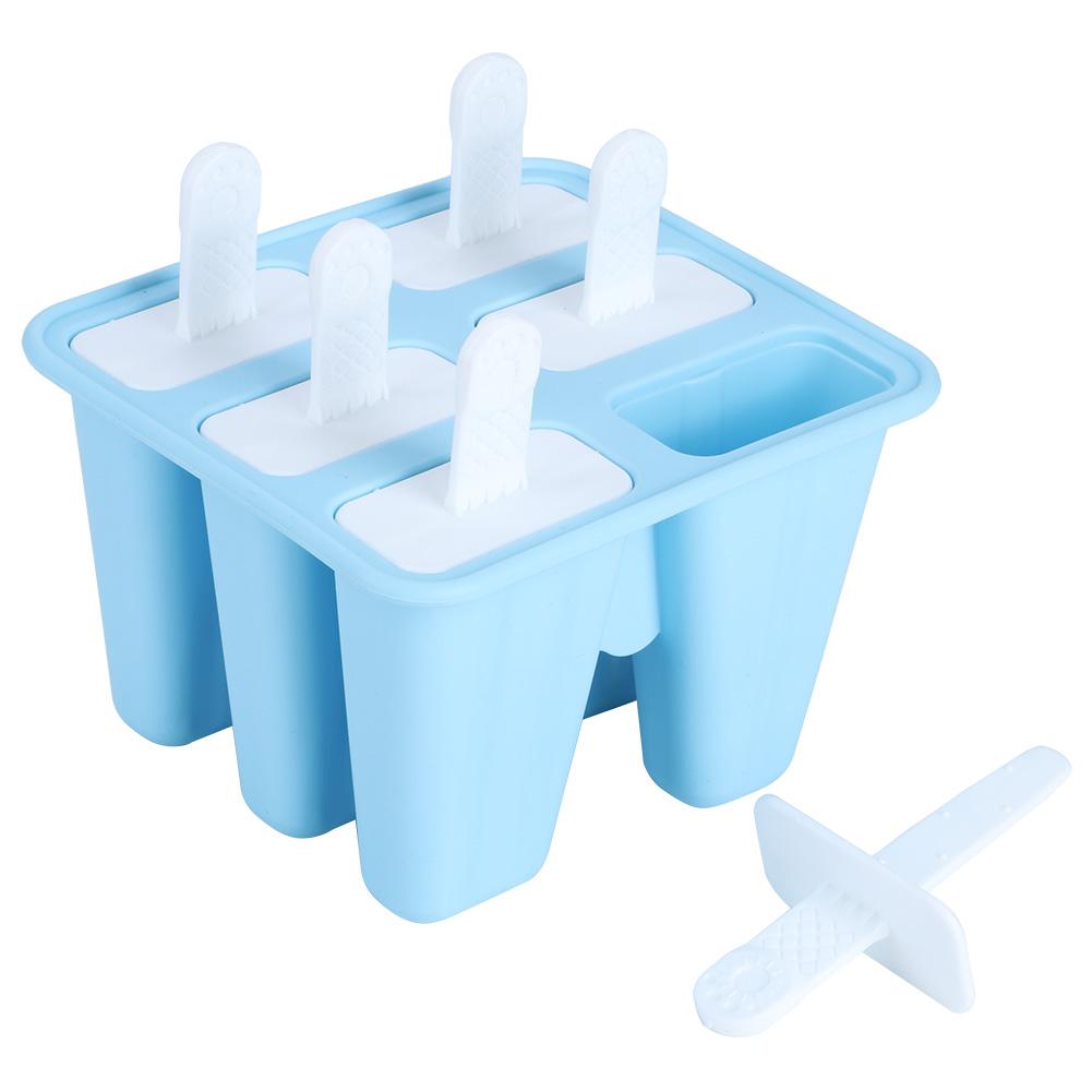 Selbstgemachte DIY Wiederverwendbare Eisformen Wiederverwendbares Eisherstellungswerkzeug Küchenzubehör Blau6 Eis