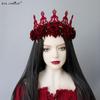 Vánoční růže královská koruna čelenka - Sváteční párty kostýmní doplněk