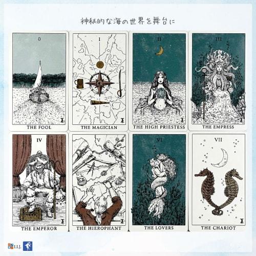 I.I.J Tarot Cards Tempest Tarot Deck Waite Edition 78 Cards Tarot Reading with Japanese Instruction Manual Authentic