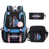 KPop Demon Hunters Korean version of student school bag children's backpack pencil bag set