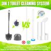 Disposable Toilet Brush Toilet Wand Refills Extended Handle With 12 Cleaner Refills Toilet Brush For Toilet Bowl Cleaners Bathroom Cleaning