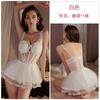 Women's Sheer Lace Deep V Padded Cami Lingerie Sleep Dress Set