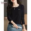 Yuzhaolin Women's Round Neck Long Sleeve T-Shirt